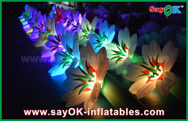 Catena di fiore gonfiabile di nozze della grande decorazione gonfiabile di illuminazione con la luce del LED per la decorazione
