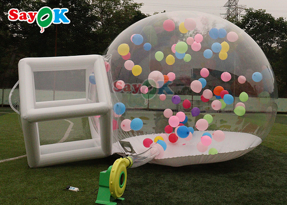 I palloni gonfiabili bollono stanza della bolla della tenda della cupola chiara della famiglia della bolla trasparente della festa nuziale per accamparsi