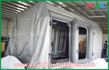 Cabina di spruzzo gonfiabile del PVC dei prodotti gonfiabili su ordinazione grigi giganti per l'automobile