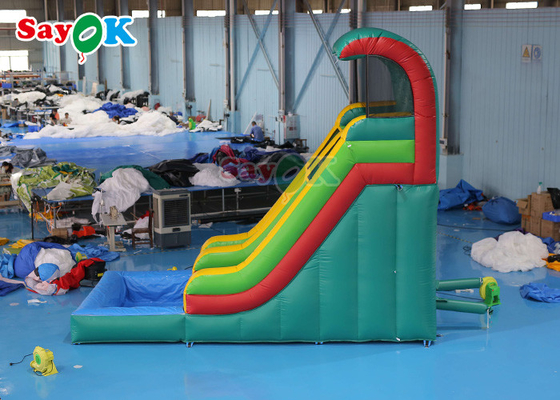 Slide gonfiabile umido-seco anti-rottura Commerciale gonfiabile scivolo d'acqua piscina Due lati rivestiti in PVC