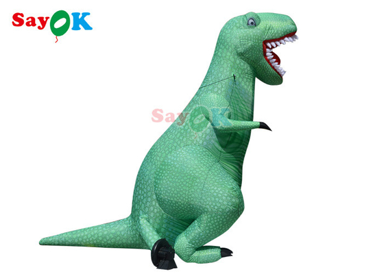 Personaggi dei cartoni animati gonfiabili su misura che muovono il dinosauro gonfiabile della mascotte del costume