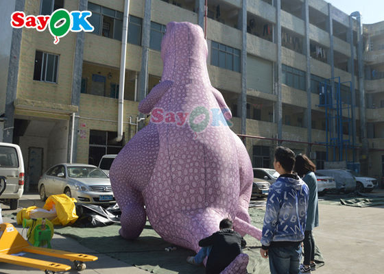 Dinosauro gonfiabile di Natale grande dimensione 5m gonfiabile Tyrannosaurus Rex Dinosauro stampa completa