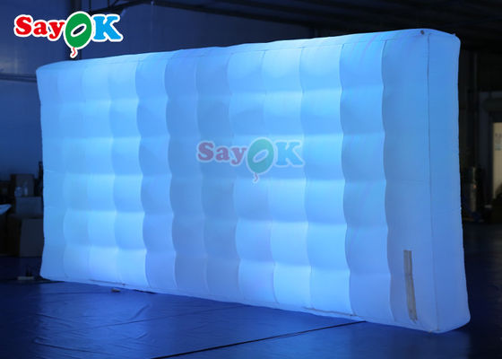 Oxord Tissu gonfiabile Photo Booth sfondo LED Illuminazione a parete LED gonfiabile colorato