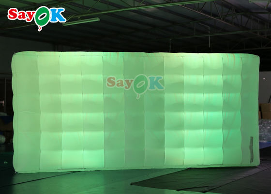 Oxord Tissu gonfiabile Photo Booth sfondo LED Illuminazione a parete LED gonfiabile colorato