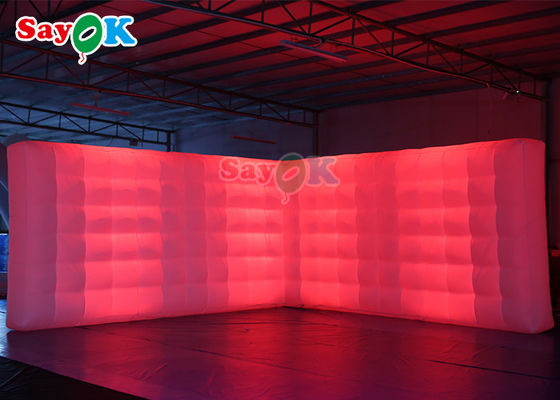 Oxord Tissu gonfiabile Photo Booth sfondo LED Illuminazione a parete LED gonfiabile colorato