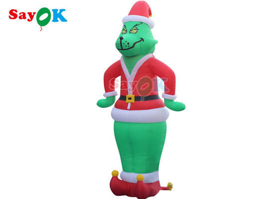 Decorazioni per cortili gonfiabili OEM Personaggi di cartoni animati gonfiabili In aria Grinch Oxford Film Model