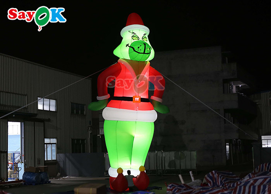 Pallone gonfiabile su ordinazione Santa Christmas For Decoration di Inflable Grinch dei personaggi dei cartoni animati