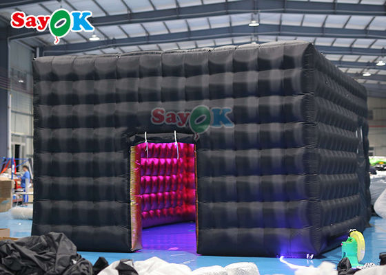 Pubblicità Club Notturno Tenda gonfiabile a cubo Tenda gonfiabile in tessuto Oxford