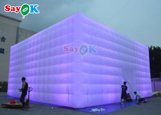 Tenda gonfiabile per prato automatica 10x10x5m Tenda gonfiabile a led Tenda gonfiabile per festa Tenda gonfiabile ad aria
