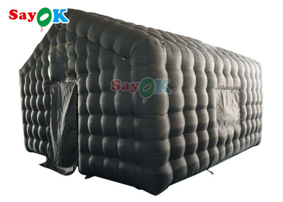 6x5x4mH Tenda Club gonfiabile Custom Nero Grande Portabile Party Illuminazione a LED Club Notturno gonfiabile Noleggio