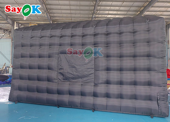 6x5x4mH Tenda Club gonfiabile Custom Nero Grande Portabile Party Illuminazione a LED Club Notturno gonfiabile Noleggio
