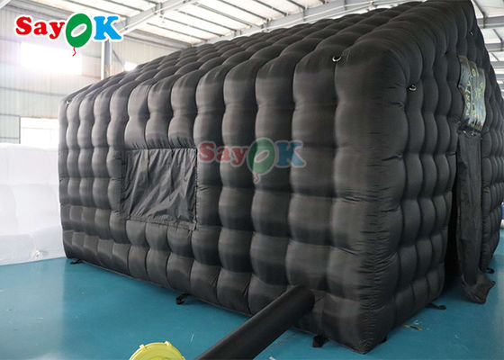 6x5x4mH Tenda Club gonfiabile Custom Nero Grande Portabile Party Illuminazione a LED Club Notturno gonfiabile Noleggio