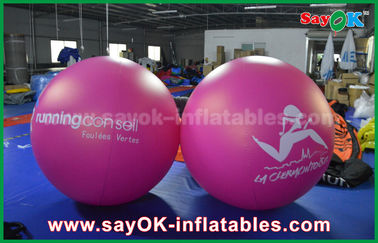 Pallone gonfiabile dell'elio di pubblicità all'aperto gonfiabile rossa del pallone del PVC del diametro del gigante 2m
