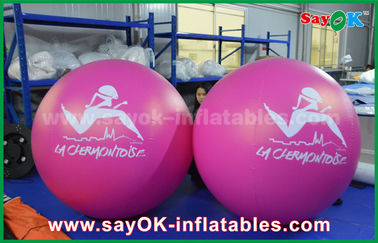 Pallone gonfiabile dell'elio di pubblicità all'aperto gonfiabile rossa del pallone del PVC del diametro del gigante 2m