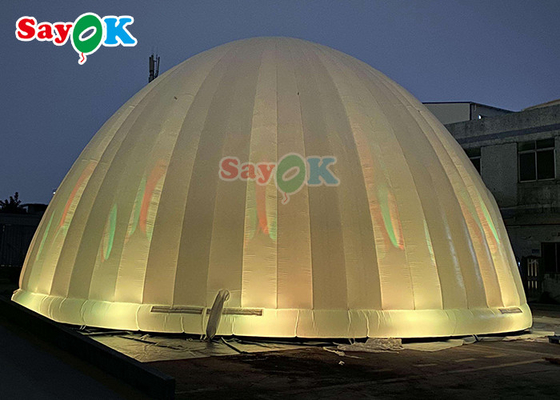 Igloo gonfiabile della tenda foranea della cupola di evento gonfiabile della tenda dell'aria della tela cerata del cubo con il LED