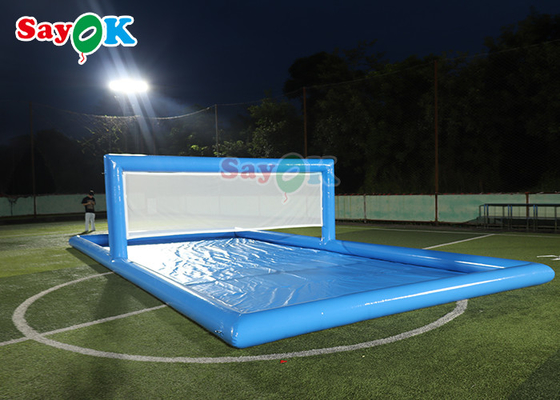 Parco acquatico giochi piscina gonfiabile campo di pallavolo campo di tennis acquatico gonfiabile per giochi sportivi