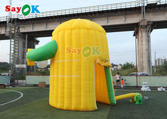 Tenda gonfiabile Oxford Cartoon Booth Limone Tenda gonfiabile per prato su misura