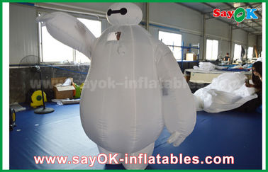 Pubblicità Costume mascotte gonfiabile Baymax gonfiabile / Robot gonfiabile Baymax per bambini Parco di divertimenti
