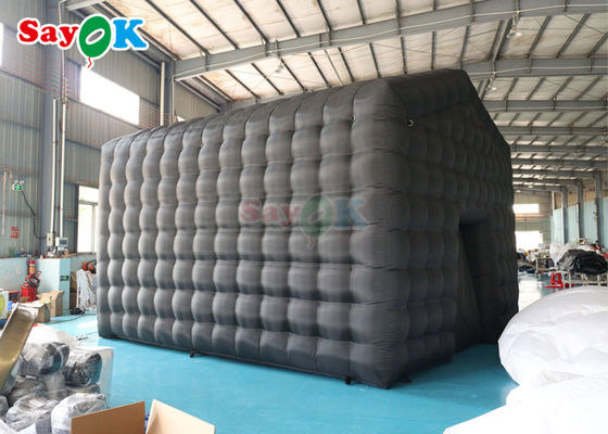 Black LED Music Bar Mobile Night Club Tent Commerciale Club Notturno gonfiabile Con Disco Light Club gonfiabile per Ren