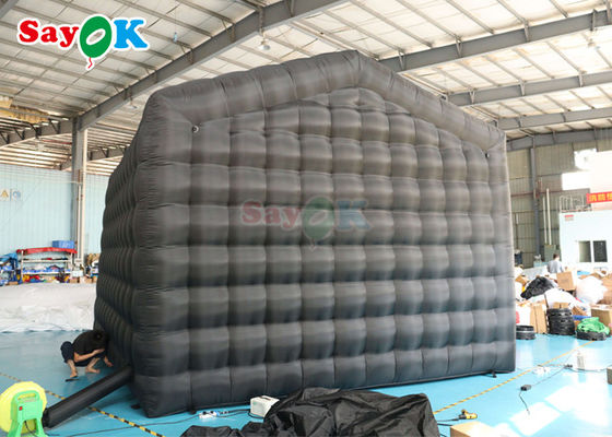 Black LED Music Bar Mobile Night Club Tent Commerciale Club Notturno gonfiabile Con Disco Light Club gonfiabile per Ren