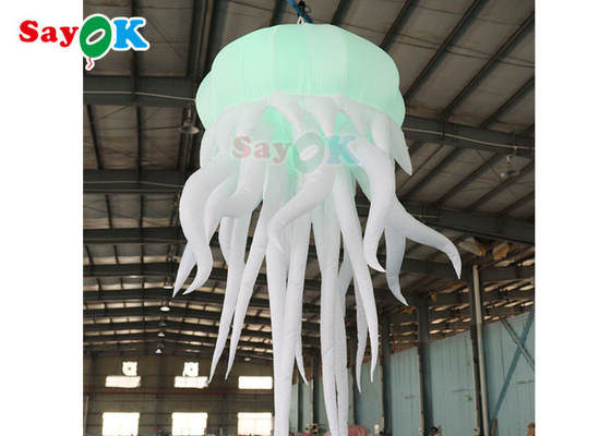 Burattino gonfiabile del pallone delle meduse del costume con la luce del LED che appende i palloni gonfiabili del polipo del LED