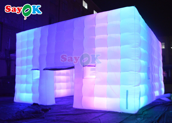 Club notturno commerciale bianco festa tenda gonfiabile grande discoteca gonfiabile per eventi all'aria aperta