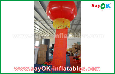 Lanterna gonfiabile rossa Glim Scaldfish del panno della decorazione gonfiabile di nylon di illuminazione