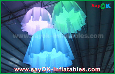 1m - meduse gonfiabili materiali di nylon del cambiamento di colore del diametro di 2m con il ventilatore del CE/UL