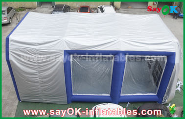 tenda gonfiabile blu bianca della Camera della cabina di spruzzo dei prodotti gonfiabili su ordinazione del PVC di 0.5mm