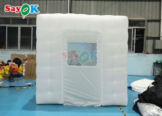 Led Light Inflatabile Marquee Tent Bambini Inflatabile Cubo Festa Tenda Nightclub Piccola Tenda