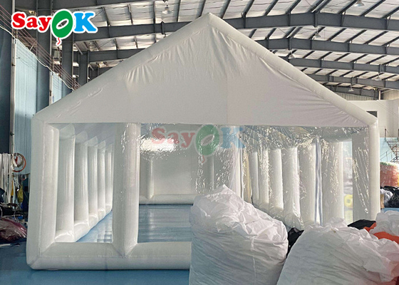 Tenda di piscina privata gonfiabile in TPU Tenda di copertura quadrata gonfiabile con soffiatore