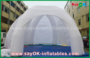Tenda gonfiabile del ragno della tenda della Multi-persona di pubblicità di mostra gonfiabile gigante bianca gonfiabile del PVC