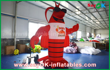 Grande aragosta gonfiabile rossa per la pubblicità decorazione/modello artificiale gigante dell'aragosta