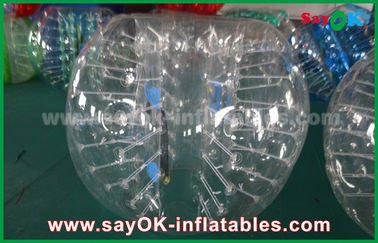 Giochi gonfiabili per gli adulti diametro trasparente di calcio 1.5m della palla del paraurti della bolla del PVC/TPU 1.0mm/di 0.8mm