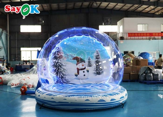 Giant gonfiabile partita palla di neve Cupola di bolla esplodere Natale palla di neve per l'evento
