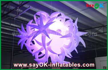 decorazione gonfiabile di illuminazione del diametro 1.5m del panno di 190t Oxford con il pallone principale
