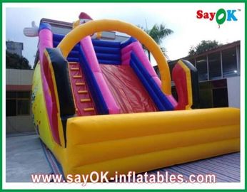 Slide gonfiabile per piscina a noleggio L6 X W3 X H5m Slide gonfiabile personalizzato 0.55mm PVC per parco giochi