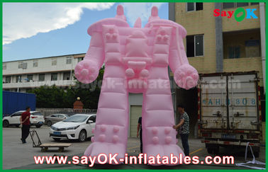 Robot gonfiabile rosa del panno/PVC di Oxford per i prodotti esterni di pubblicità