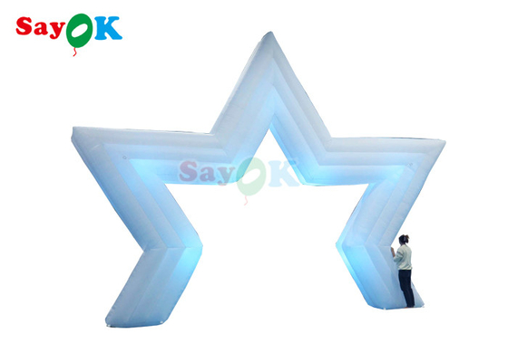 Arco di stelle gonfiabile gigante a luce Led Arco di stelle gonfiabile per festa pubblicitaria all' aperto