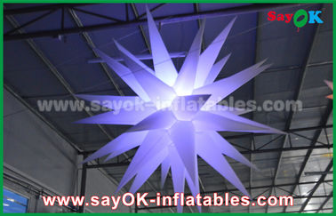 1.5m decorazione gonfiabile di illuminazione di pubblicità di nylon di 190 D, stella gonfiabile con luce principale
