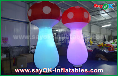 2.5mh fungo gonfiabile della luce 190T del panno di nylon bianco LED per la decorazione
