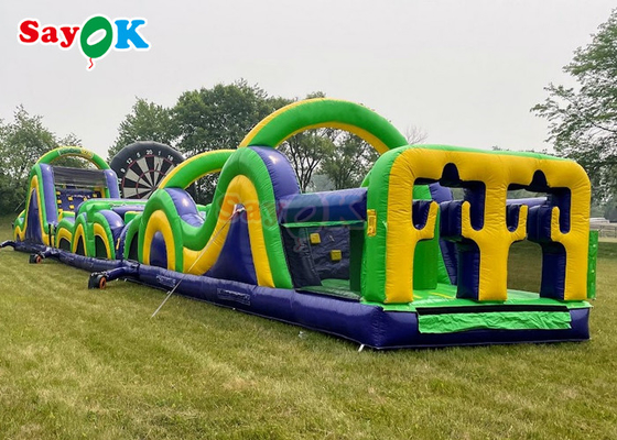 5 km Giant Inflatable Sports Obstacles Challenge Backyard Inflatable Run Corso di ostacoli