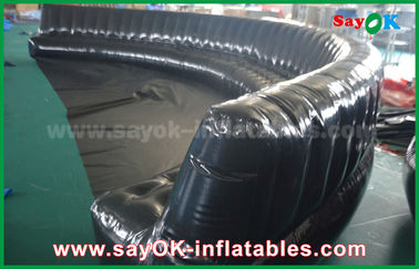 Prodotti gonfiabili su ordinazione ecologici 6 - sofà gonfiabile chiuso ermeticamente nero del PVC di 10m 0.6mm