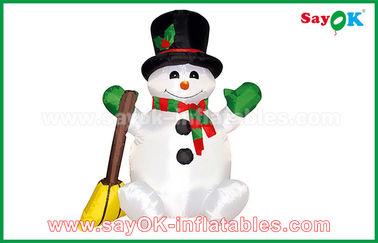 210 decorazioni gonfiabili di festa del pupazzo di neve di Natale del panno di D Oxfor su misura