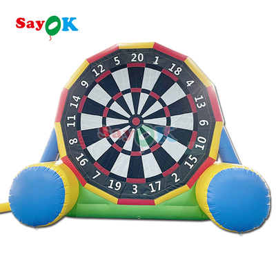 Double-Sided Game 13ft Inflatabile Soccer Dart Board Inflatabile Football Darts Kick Goal Game for Outdoor Sports Game