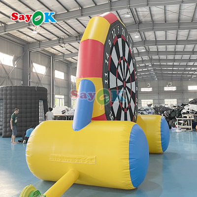 Double-Sided Game 13ft Inflatabile Soccer Dart Board Inflatabile Football Darts Kick Goal Game for Outdoor Sports Game