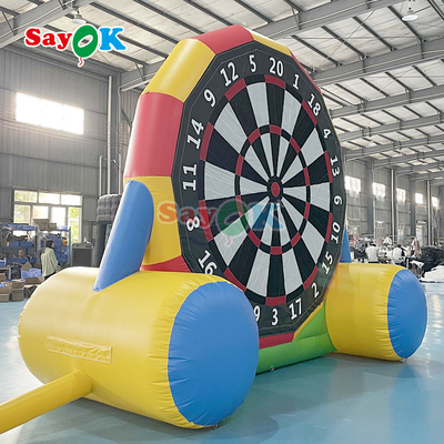 Double-Sided Game 13ft Inflatabile Soccer Dart Board Inflatabile Football Darts Kick Goal Game for Outdoor Sports Game
