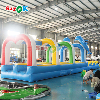 39ft Blu Color Slide In vendita Grande Commerciale gonfiabile urbano scivoli d'acqua lunghi per bambini