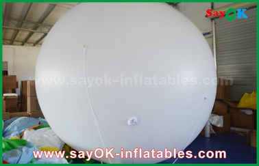 Pallone gonfiabile bianco dell'elio del PVC del diametro del gigante 2m per la pubblicità all'aperto