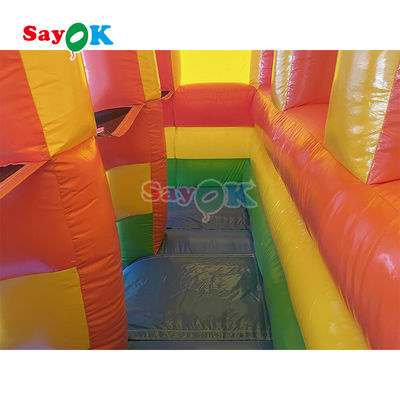 Slide gonfiabile per esterni Slide gonfiabile in PVC semplice Slide gonfiabile per buttare in aria Slide commerciale con stagno per bambini